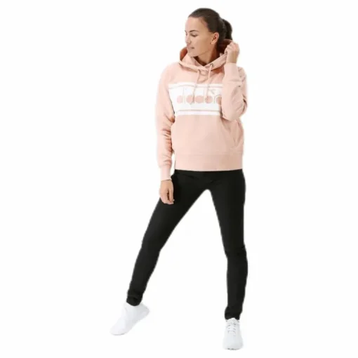 L. Hoodie Spectra Pink/Beige