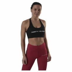Light Intensity Graphic Bra Black