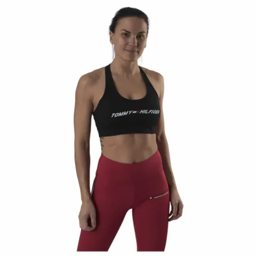 Light Intensity Graphic Bra Black