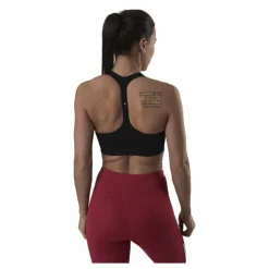 Light Intensity Graphic Bra Black
