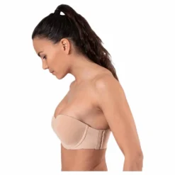 Light Lined Strapless Beige