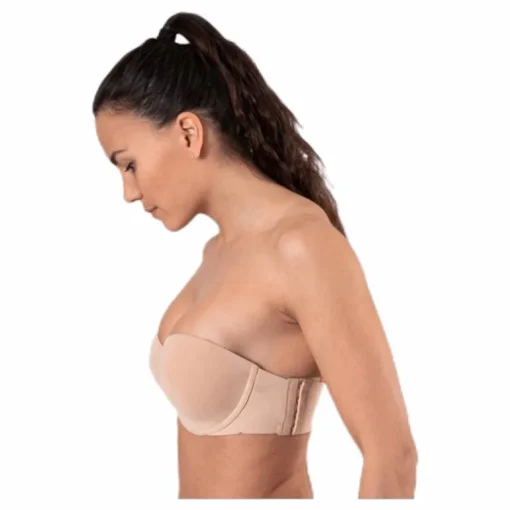 Light Lined Strapless Beige