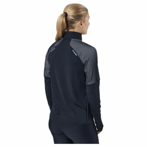 Light Speed 1/2 Zip Black/silver Reflective