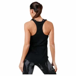 Linear Loose Tank White/Black