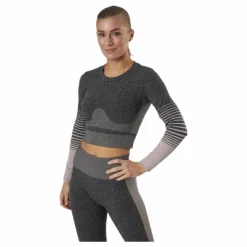 Lixy Ls Seamless Top Lounge Grey