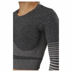 Lixy Ls Seamless Top Lounge Grey