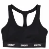 Logo Elastic Scoop Neck Racerb Black