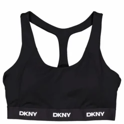 Logo Elastic Scoop Neck Racerb Black