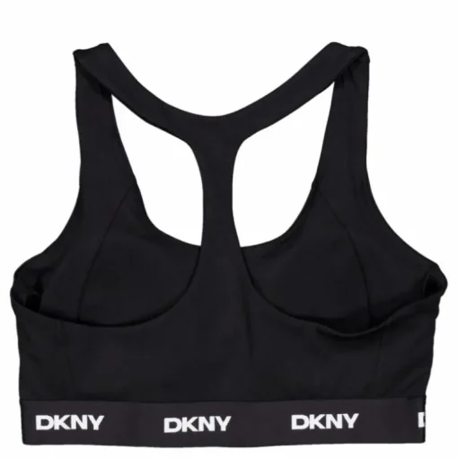 Logo Elastic Scoop Neck Racerb Black