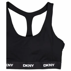 Logo Elastic Scoop Neck Racerb Black