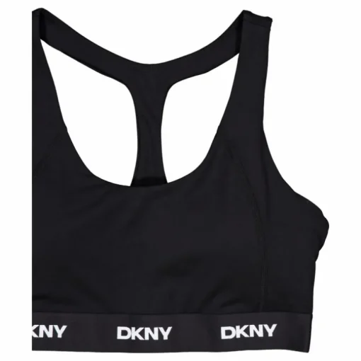 Logo Elastic Scoop Neck Racerb Black