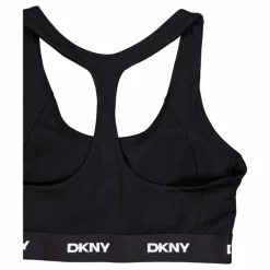 Logo Elastic Scoop Neck Racerb Black
