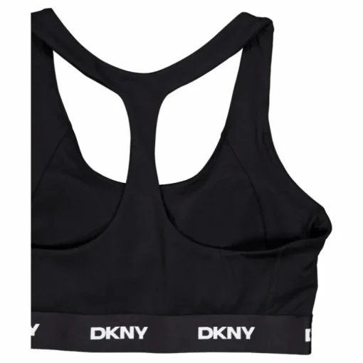 Logo Elastic Scoop Neck Racerb Black