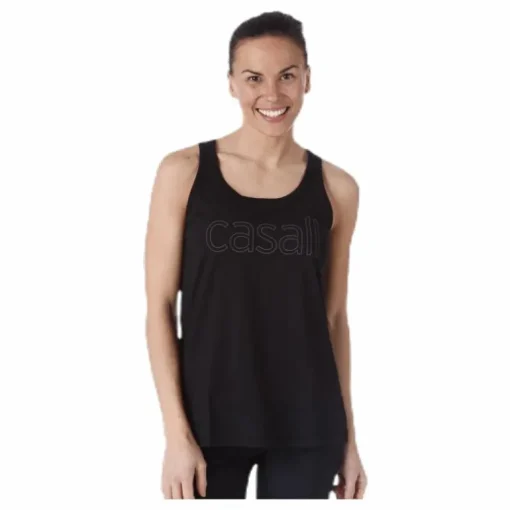 Logo Relaxed Tank Black