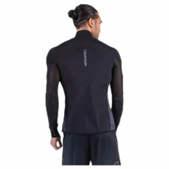 Long Sleeve 1/2 Zip Top Black