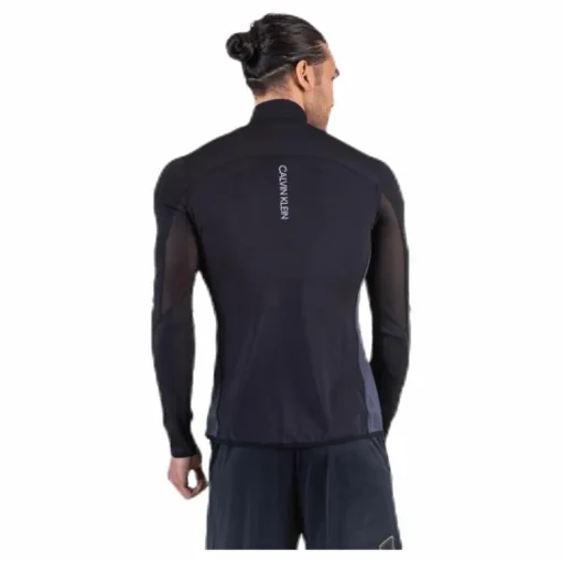 Long Sleeve 1/2 Zip Top Black