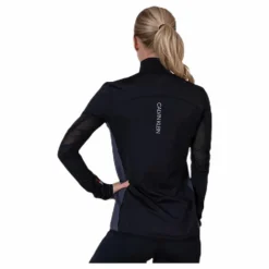 Long Sleeve 1/2 Zip Top Black