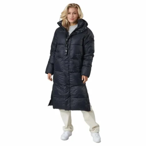 Loose Hood Coat Black