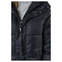 Loose Hood Coat Black