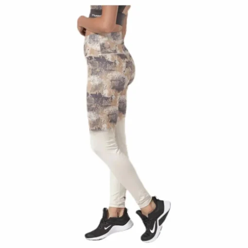 Lotus High Waist Tights White/Grey