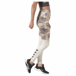 Lotus High Waist Tights White/Grey
