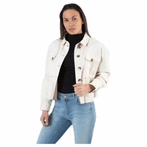 Marina Crop Jacket Grey