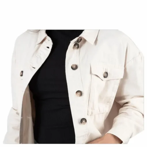 Marina Crop Jacket Grey