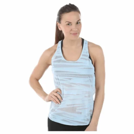 Mesh It Up Layer Tank Blue/Patterned