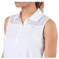 Miko Sleeveless Poloshirt White