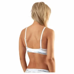 Modern Cotton Dot Unlined Triangle White