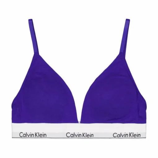 Modern Cotton Lght Lined Trian Blue