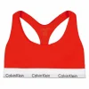 Modern Cotton Unlined Bralette Orange