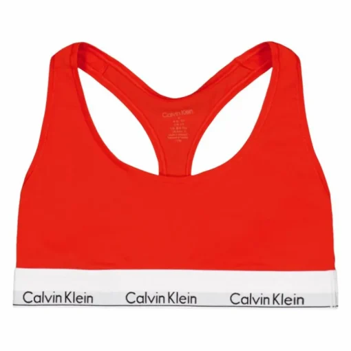 Modern Cotton Unlined Bralette Orange