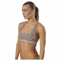 Modern Cotton Unlined Bralette Beige