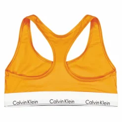 Modern Cotton Unlined Bralette Orange