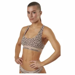 Modern Cotton Unlined Bralette Beige