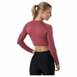 Molly Seamless Ls Crop Top Rose
