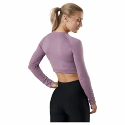 Molly Seamless Ls Crop Top Lilac