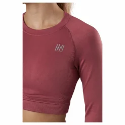 Molly Seamless Ls Crop Top Rose
