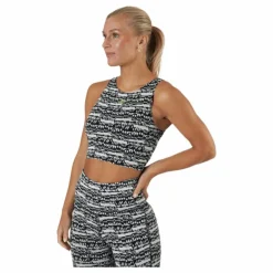 Myt Cotton Crop Tank Black