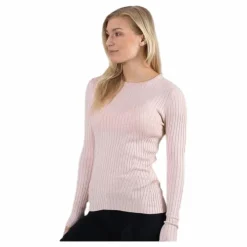 Natalia L/S Rib Pullover Knt Red