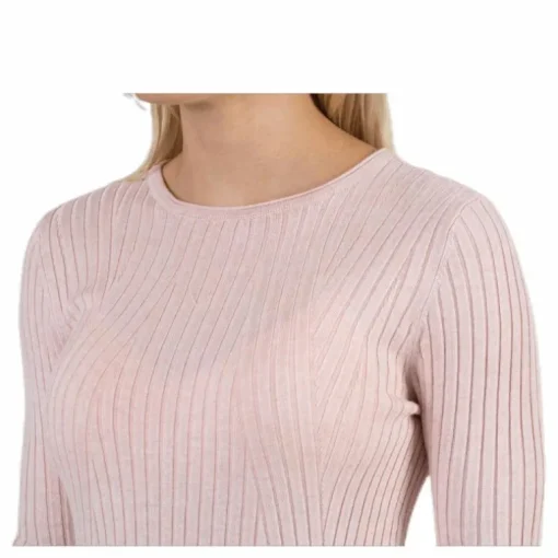 Natalia L/S Rib Pullover Knt Red
