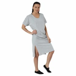 Neora Ss Fold Up Dress Grey