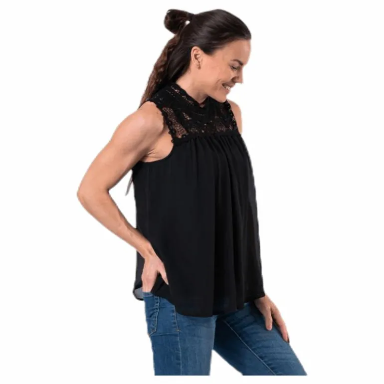 New Cat S/L Top Wvn Black