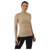 Night Rib LS Tee Beige