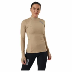 Night Rib LS Tee Beige