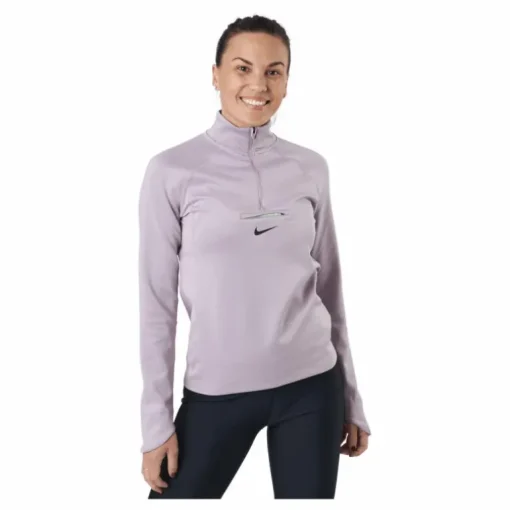 Nike Dri-fit Element Women's T Plum Fog/lime Glow/black