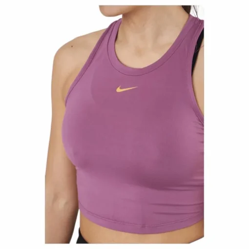 Nike Dri-fit One Luxe Women's Light Bordeaux/metallic Gold