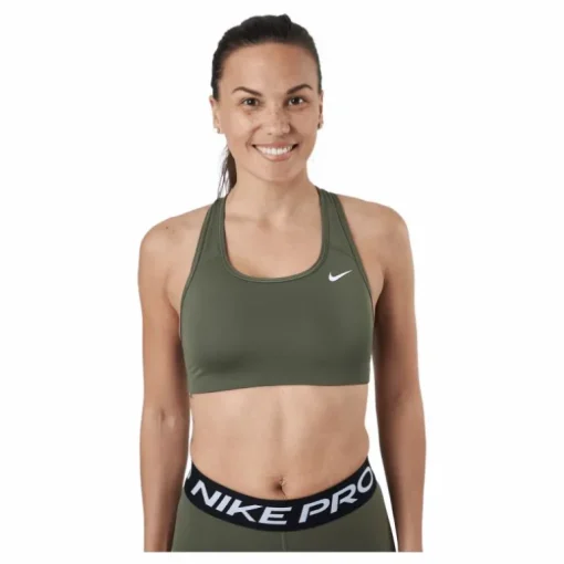 Nike Dri-fit Swoosh Women's Me Medium Olive/white