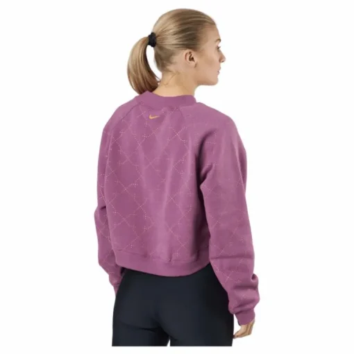 Nike Dri-fit Women's Novelty F Light Bordeaux/metallic Gold